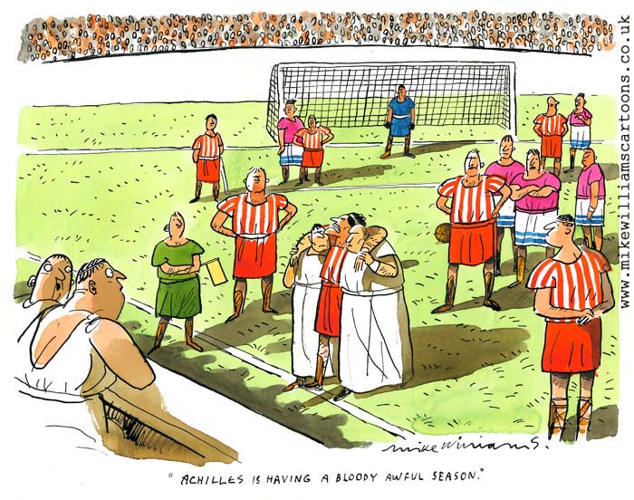 Achilles' Heel cartoon by Mike Williams